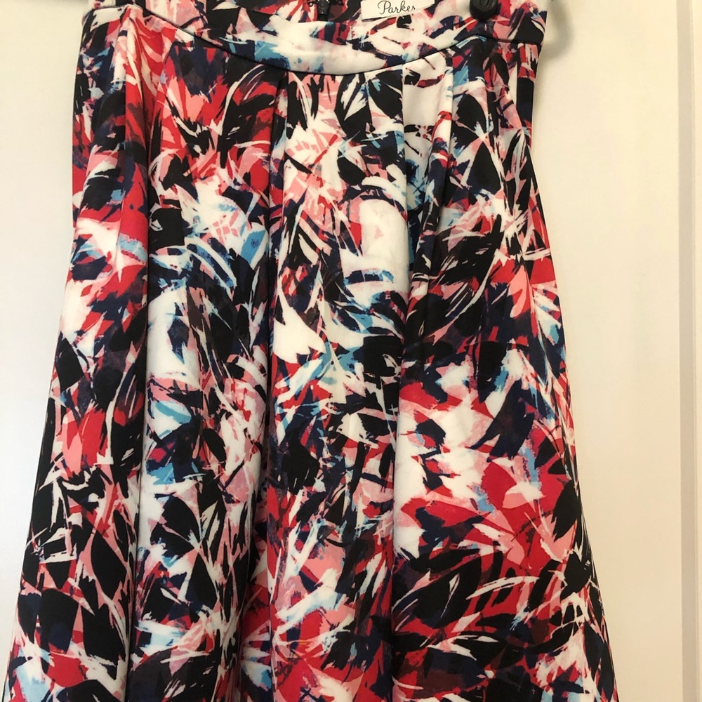 Midi floral skirt